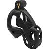 DDCELMIN Cobra Gabbia di castità 3D Piccola ventilazione Gabbia per pene Gabbia di castità Cintura di castità maschile Uomo Estremo Doppia serratura Gabbia per cazzi BDSM Bondage Fetish Giocattolo(S,48mm)