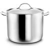KOPF Padella grande, diametro coperchio, adatta all'induzione, acciaio inossidabile, 9,5 L