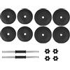 vidaXL Set di manubri 14 pezzi 20 kg