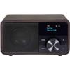 Kathrein Dab+1 Mini radio in legno scuro, Dab+/FM con display OLED per uso fisso e mobile, incl. Bluetooth, 1