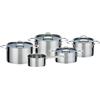 GSW Elegance - 9-piece stainless steel cookware set - Suitable for all heat sources including induction