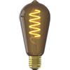 Calex Lampada LED E27, ST64, filamento a spirale, vintage rustico, luce bianca calda, dimmerabile
