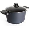 Norbert Woll Casseruola Woll "Diamond Lite", Ø 24 cm, altezza 13,5 cm, 5,0 litri, con coperchio in scatola - Adatta all'induzione