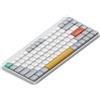 Nuphy Air75 V2 Tastiera meccanica sottile senza fili, LED RGB, QWERTY US, bianco ionico, interruttore Moss