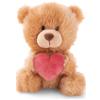 NICI 61559 Orsetto di peluche con cuore marrone chiaro