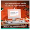 LOGITECH Set tastiera e mouse wireless Logitech Pop Icon, AZERTY, francese, bianco sporco, Bluetooth LE