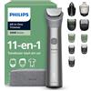Philips Rasoi multifunzione, 11 funzioni, PHILIPS Serie 5000 MG5941/15, 120 min. di autonomia della batteria, senza fili, grigio chiaro
