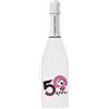 BRANDGIFT.IT Bottiglia Personalizzata Compleanno Santero 958 Spumante Extra Dry Perlage Floreale Bottiglie Personalizzate Anni Compiuti Ottimo Regalo Per Brindisi Originali (FUCSIA, 50 ANNI)