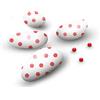 Confetti Papa | Confetti Bianco Rossi (Pois Rossi) | Confetti di Cioccolato fondente 60% | Confezione da 500g | Pezzi per confezione 130 | Senza Glutine