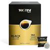 Tostini Caffè - Espresso Black Da 150pz | Cialde Caffe | Caffe Cialde Miscela Robusta Ed Arabica | Caffè In Cialde Con Note Di Cioccolato