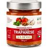 Alicos Salsa Pronta - Pesto Trapanese | Artigianale - Ricetta Tradizionale | Vegano e Senza Glutine | Alicos, Sicilia | 190g