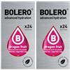 Generico SET 48 BOLERO DA 3 GRAMMI Dragon Fruit Preparato istantaneo polvere solubile in bustine Sticks per Bevande con Stevia e Vitamina C e Senza Zucchero ideale per fitness e diete