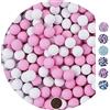 EinsSein 1kg Palline di cioccolato Mix piccolo bianco-rosa matrimonio battesimo nascita comunione confettata cresima nascita confettis alla laurea decorazioni bimba bomboniere senza mandorla cuoricini