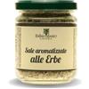 Erbecedario - Sale aromatizzato con 9 erbe Aromatiche, Sale fino artigianale Gustoso e Speziato Ideale per Salare e Insaporire le pietanze, Sale marino da cucina senza aromi artificiali - 200gr