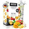 INSTICK just add water INSTICK bevanda istantanea senza zucchero (pacchetto misto) 12 x 0,5-1 L polvere per bevande vegana a basso contenuto calorico con vitamina C polvere istantanea