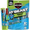 Jack Link's x MrBeast Turkey Mini Sticks, come visto sui giochi Beast, 8 g di proteine, realizzati con tacchino naturale al 100%, zero zucchero, snack pronti per la dispensa, 12 pezzi