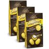 CAIYA 3X Crispo Ovetti Confettati Gourmet Cioccolato Fondente al gusto Delizia al Limone 150g