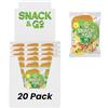 Alfano dal 1940 Mix Protein Snack & Go 20 Pacchetti Monoporzione da 25g Frutta Secca Anacardi Naturali, Ananas Disidratato, Mandorle Sgusciate, Pinoli e Semi di Zucca
