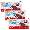 MENDOSA 3X Confezione per Kinder Delice Cacao, Confezione da 30 Merendine, 1260g, 3 x 10 Pezzi da 42g