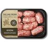 Salumi Pasini Verzini freschi di puro Suino con Finocchio Salumi Pasini® | 1 Vaschetta | 500 gr | 100% Italiano | Senza Glutine e Lattosio