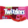 Twizzlers HERSHEY'S TWIZZLERS PULL 'N' PEEL Cherry Flavored Licorice Style, Low Fat Candy Big Bag, 28 oz