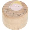 Kisangel Scatola Ricordi Primo Capello in Materiale Naturale con Design Carino per Ragazzo Ragazza Maschi e Femmine, Contenitore per Capello come Regalo per Nursery