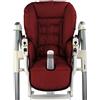 ninna-nanna by Bambiniwelt Coprisedile di ricambio per seggiolone, compatibile con Peg Perego Prima Pappa DINER (bordeaux)
