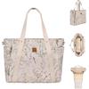 Kikka Boo Kikkaboo borsa fasciatoio Firenze fasciatoio chiusura zip tasche portabottiglie, colori:beige