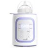GROWNSY Scaldabiberon, 8 in 1, scaldabiberon veloce per latte materno o formula, controllo intelligente della temperatura e spegnimento automatico, essenziale per neonati, viola