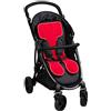 Air Cuddle Copripasseggino traspirante Cool Seat Air Cuddle Red (rosso)