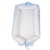 Borda y más Baby nest cuscino riduttore per lettino, riduttore per culla, bozzolo riduttore per lettino, letto riduttore culla o nido riduttore reversibile.Vari modelle disponibili (Lunari Celeste)