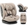Deryan Clyde i-Size Seggiolino Auto per Bambini (40-150 cm) 0 a 12 anni - Montaggio con Cinture di Sicurezza, Poggiatesta e Schienale Regolabili, Inserto Riduttore e Linguinale, (0-36kg) (Torrone)