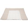 ULLENBOOM ® Fasciatoio 85x75 cm Cialda Piqué Sabbia Floreale (Made in EU) - Fasciatoio Lavabile e adatto per il viaggio, Rivestimento: 100% Cotone OEKO TEX, Fasciatoio 75x85