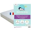 Easy Dort - Materasso pieghevole per bambini, 60 x 120 cm, fodera in bambù | per letto 60 x 120 cm a vostra scelta | spessore 7 cm | Facilmente pieghevole | Oeko tex® | senza sostanze nocive | bianco
