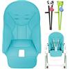 Generic Cuscino Seggiolone Per Bambini - Morbido Cuscino In Pelle PU Per Seggiolone Da Pranzo, Cuscino Di Supporto Per Bambini Piccoli | Cuscino Lavabile Antiscivolo Per Seggiolone Pappa, Imbottitura Conforte
