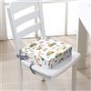 Chickwin Cuscino Rialzo Sedia per Bambini, Alzatina Riduttore Sedia Bambini da Tavolo 4-12 Anni Smontabile Regolabile Seggiolino con 2 Cinghie di Sicurezza (Escavatore 5,32 * 32 * 8cm)