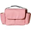 Hiseng Borsa Organizer per Passeggino, Universale Impermeabile Borsa Passeggino Organizer, Tracolla, Grande Capacità, Scomparti Multipli, Borsa Fasciatoio per Carrozzina (Rosa,36x17x12cm)
