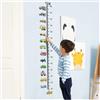 LCKKJHG metro bambini parete Grafico di crescita delle auto for camion da trasporto adesivi parete bambini Misura l'altezza Righello Decorazioni la cameretta dei Arte della