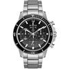 Bulova Orologio da uomo Marine Star Series C in acciaio inossidabile con cronografo a 6 lancette al quarzo, quadrante nero stile: 96B272