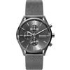 Skagen Holst - Orologio da uomo con cinturino in pelle o maglia in acciaio inossidabile, Crono a rete color canna di fuc, One Size, Holst