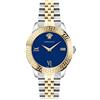 Versace - Orologio Da Polso Da Unisex Al Quarzo Moda Bracciale E Cassa In Acciaio Inox Di Colore Grigio Quadrante Analogico Blu - VEVC00719