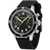 PRAESIDUS | 𝗧𝗬𝗣𝗘 𝗛-𝟳𝟱 - Orologi per Uomo, Orologi da polso Uomo - Cronografo, Militare - Cassa 38mm - Quadrante Nero, Cinturino in Tela Nero | Pilota, Regalo