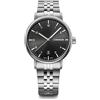 WENGER Orologio da polso da uomo Urban Classic Ø 40 mm, Swiss Made, analogico al quarzo, impermeabile fino a 100 m, argento, Bracciale