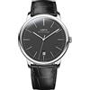 Lobinni Top Brand Ultra Sottile Automatico Meccanico In Acciaio Inox Calendario Moda Business Casual Orologio, Argento-nero., Meccanico