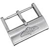 ROUHO 20mm Acciaio Inox Cinturino Orologio Fibbia Ardiglione Robusto Ricambio Orologio Chiusura Accessorio per Breitling-Argento Satinato