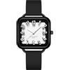 BIEWO Orologio da donna impermeabile, sportivo, con grande digitale 3D, cinturino in morbido silicone, orologio da infermiera unisex, Nero e bianco