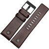 ROUHO Traspirante Cinturino Vera Pelle, Bracciale Anallergico Regolabile Orologio per Diesel DZ4323 7312 7314 7348 1657 4318-Marrone 32mm