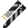 ROUREOX Cinturino in Pelle Fibbia ad Ardiglione in Acciaio Inossidabile, Bracciale di Ricambio Orologio per Burberry BU1938 BU9109 BU9107 BU9014 BU9111