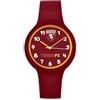 PRESTIGE & DELUXE Orologio da polso unisex Lowell Torino Kids Cinturino rosso - Quadrante 34 mm in confezione ufficiale + portachiave calcio
