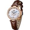 LOBINNI Orologio da donna in acciaio inossidabile automatico meccanico di moda analogico di marca superiore orologio di lusso elegante di Natale San Valentino, Rose-l